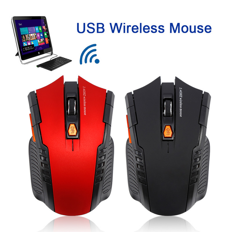 Mouse fără fir pentru jocuri RYRA Mouse ergonomic silențios 6 taste 2,4 GHz Mause Gamer Mouse fără zgomot pentru computer Mouse pentru jocuri
