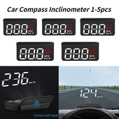 1-5 ks OBD2 displej do auta s integrovaným tieňovaním, projektor na čelné sklo pre Audi Benz Mazda Toyota