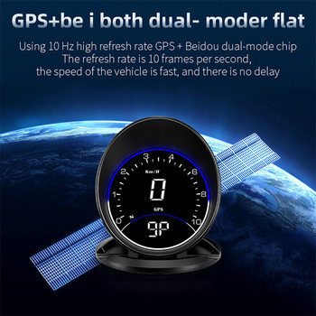 G6 GPS HUD Ταχύμετρο οδήγησης αυτοκινήτου Χρόνος κατεύθυνσης οδήγησης Head Up Display Αξεσουάρ αυτοκινήτου συμβατό με όλα τα αυτοκίνητα