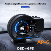 2022 NOU Smart Car HUD Head up Display Odometru OBD2 GPS Vitezometru cu sistem dual cu suport reglabil dropshipping