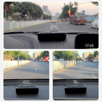 Νέο Head Up Display Σύστημα προειδοποίησης υπέρβασης ταχύτητας Προβολέας παρμπρίζ GPS Αυτοκινήτου HUD Αυτόματος ηλεκτρονικός συναγερμός τάσης