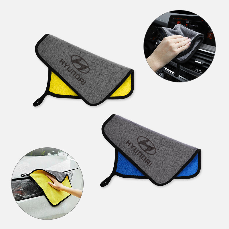 5db Car Styling Mosó Törölköző Tisztítás Szárító Mosó Kendő Hyundai I30 I20 IX35 I40 Tucson Getz Sonata Veloster Elantra Solarishoz