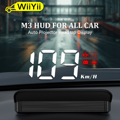 WiiYii M3 HUD Head-Up Display obd2 computer de bord Viteză proiector OBD2 auto computer de bord Alarma kilometraj combustibil Accesorii auto