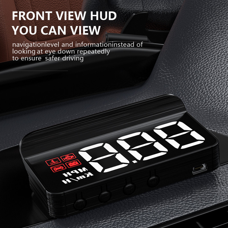 WiiYii M3 HUD Head-Up Display obd2 computer de bord Viteză proiector OBD2 auto computer de bord Alarma kilometraj combustibil Accesorii auto