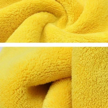 Πετσέτα καθαρισμού αυτοκινήτου Microfiber Thicken Soft Drying Cloth Διπλής στρώσης Clean Rags Auto Body Detailing Πετσέτες πλυσίματος 30/40/60cm