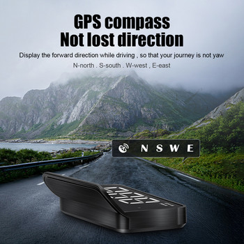 M1 GPS HUD Αυτοκινήτου Ηλεκτρονικά αξεσουάρ Αυτοκινήτου Head Up Οθόνη Ενσωματωμένος υπολογιστής Προβολέας Παρμπρίζ Συστήματος Συναγερμού Ταχύτητας Προβολέας