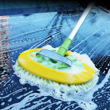 Βούρτσα καθαρισμού αυτοκινήτου με λεπτομέρεια Ρυθμιζόμενη Super Absorbent Βούρτσα πλυσίματος αυτοκινήτου Τηλεσκοπική σφουγγαρίστρα καθαρισμού με μακριά λαβή Auto αξεσουάρ