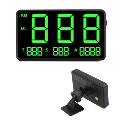 Automašīnas displejs Automašīnas dizains KM/h MPH Augstuma displejs Projektors Odometrs C60s/C80 Lieli fonti LED displejs Automašīnas GPS spidometrs