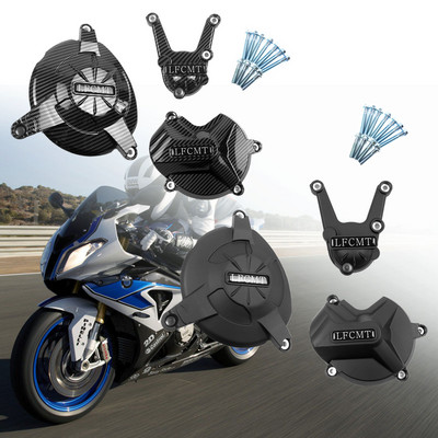 Anglies juodos spalvos motociklų variklio dangčio apsauginis dėklas BMW S1000R S1000RR 2009-2010-2011-2012-2013-2014-2015-2016