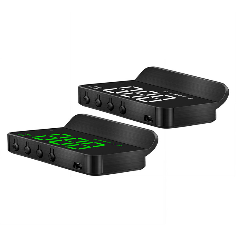 Vitezometru digital GPS pentru mașină M1 Afișaj Head Up MPH/KM Alarmă de avertizare pentru supraviteză obosită LCD alb/verde