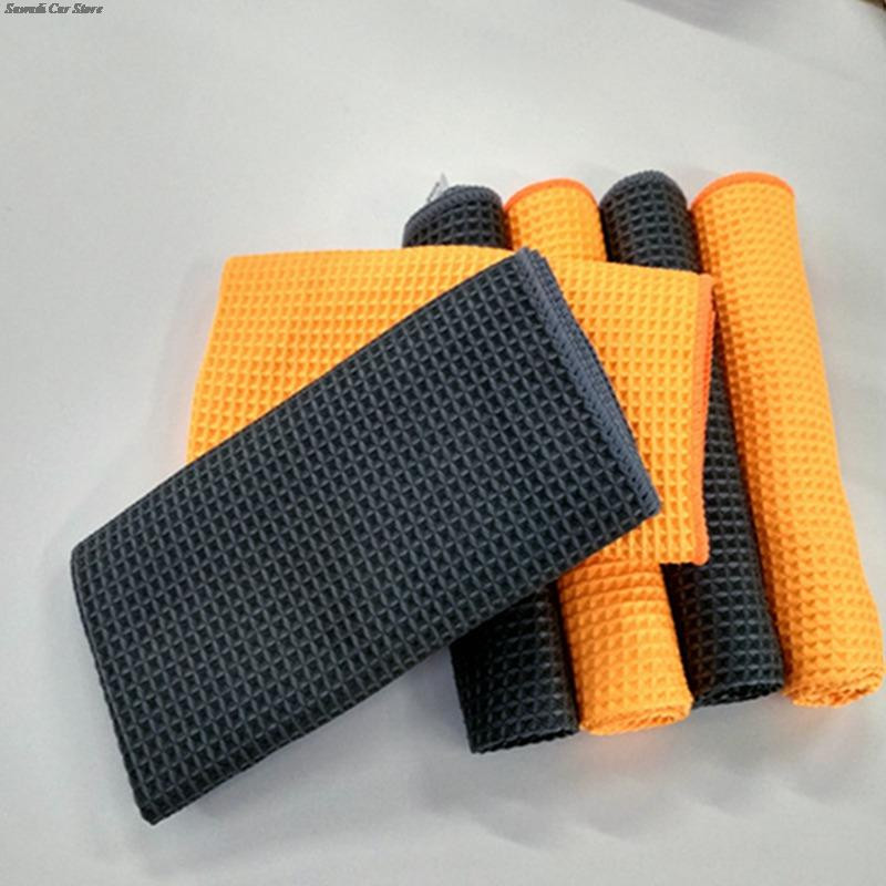 Prosop de spălat auto Curăţarea sticlei Uscarea cu apă Uscarea geamurilor din microfibră Ştergerea curăţată Detaliere automată Ţesătură de vafe pentru baie de bucătărie 40*40cm