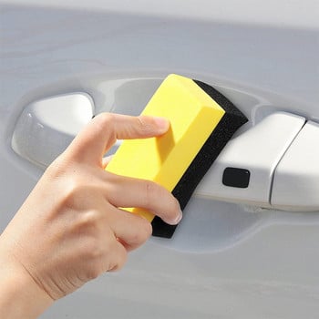 4PcsCar Wheel Cleaning Sponge Почистваща гъба за полиране на гуми Wax Applicator Pads Tire Wash Wipe Cleaning Tool Четка за почистване на автомобили