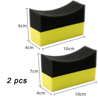 4 buc Burete pentru curățarea roților de mașină pentru lustruirea anvelopelor Burete de curățare pentru aplicator de ceară Tampoane pentru spălarea anvelopelor Instrument de curățare pentru ștergere Perie de curățare a mașinii