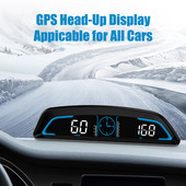 G3 HUD Smart Head Up Display Vitezometru auto GPS Computer de bord Ceas digital Monitor alarmă Accesorii auto Cartronics