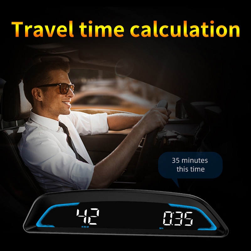 G3 HUD Smart Head Up Display Vitezometru auto GPS Computer de bord Ceas digital Monitor alarmă Accesorii auto Cartronics