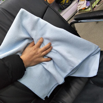 Кърпа за автомивка Силно водопоглъщане Мека микрофибърна вафлена тъкан Кърпа за сушене на детайли за авто