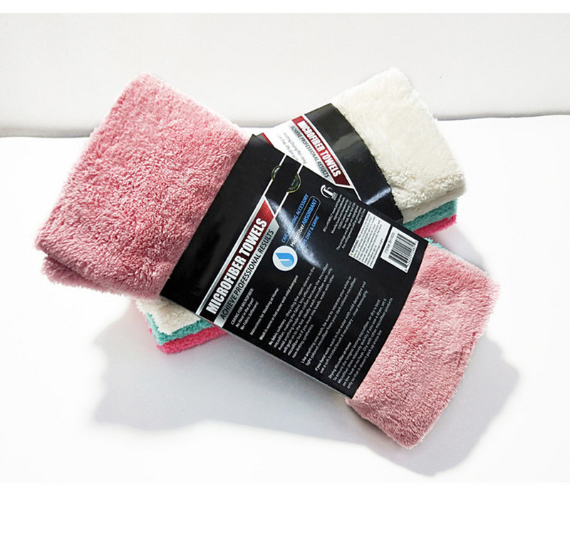 350GSM Premium din microfibră pentru detalii auto, prosop super absorbant, ultra moale, fără margini, prosop de uscare pentru spălat auto, 30X40CM, Dropshipping