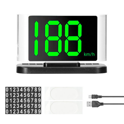 Vitezometru digital GPS cu afișaj HUD pentru mașină cu afișaj cu fonturi mari Zona de afișare a numărului de telefon pentru camion SUV Motocicletă