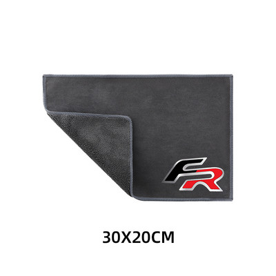 Prosop absorbant de pluș cu două fețe pentru mașină, cârpă de curățare pentru uscare pentru Seat cupra FR+ Ibiza Leon Altea Belt Racing