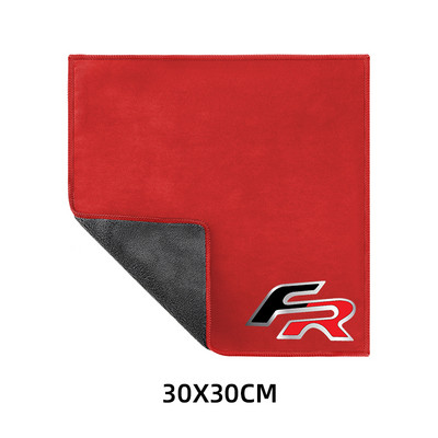 Prosop absorbant de pluș cu două fețe pentru mașină, cârpă de curățare pentru uscare pentru Seat cupra FR+ Ibiza Leon Altea Belt Racing