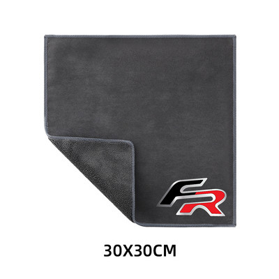 Prosop absorbant de pluș cu două fețe pentru mașină, cârpă de curățare pentru uscare pentru Seat cupra FR+ Ibiza Leon Altea Belt Racing
