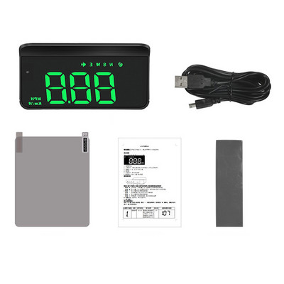Calculator de bord Proiector pentru parbriz Sistem de alarmă pentru viteză Proiector Afișaj pentru mașină Head Up Display M1 GPS HUD Vitezometru