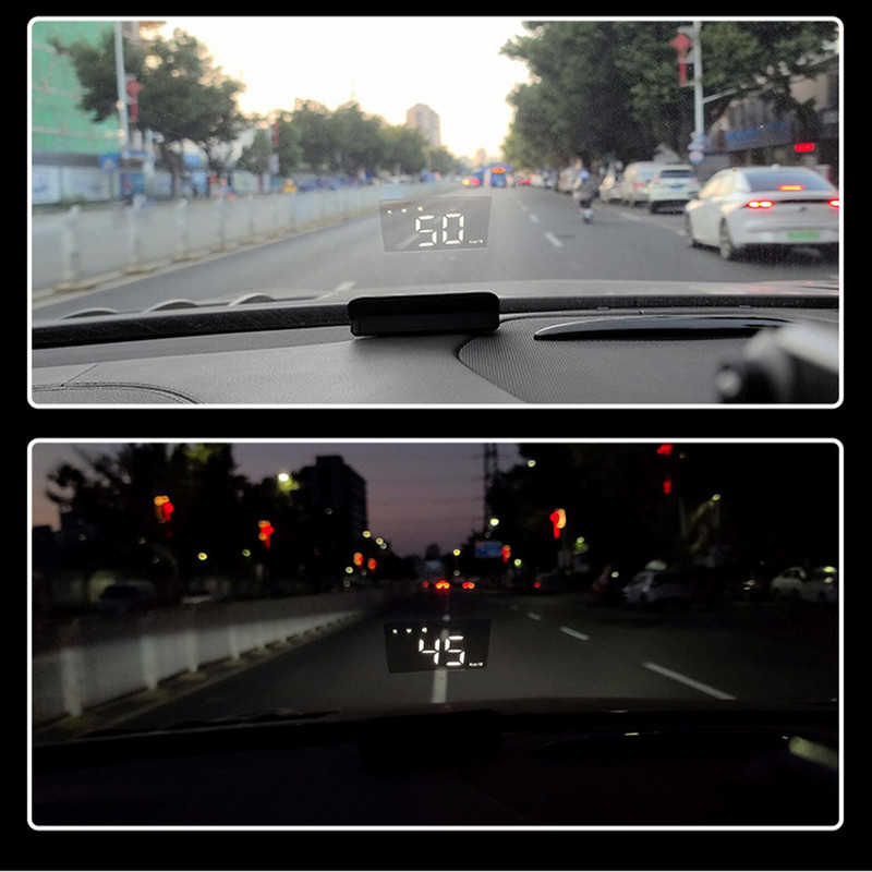 Calculator de bord Proiector pentru parbriz Sistem de alarmă pentru viteză Proiector Afișaj pentru mașină Head Up Display M1 GPS HUD Vitezometru