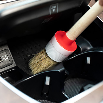 5 ΤΕΜ Βούρτσα λεπτομέρειας εξωτερικού εσωτερικού αυτοκινήτου Βούρτσες με τρίχες κάπρου για καθαρισμό αυτοκινήτου Βούρτσα καθαρισμού ταμπλό Εργαλείων Auto Detail