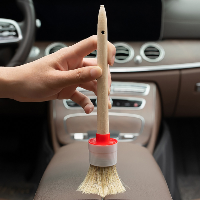 5 buc. perie pentru detalii pentru interiorul exterior al mașinii Perie cu păr de mistreț pentru curățarea mașinii Instrumente de detaliu automate Perie de curățare a tabloului de bord