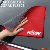 Suede Fleece Car Logo Prosop de curățare Accesorii pentru cârpe de spălat auto pentru Holden Hsv Colorado Captiva