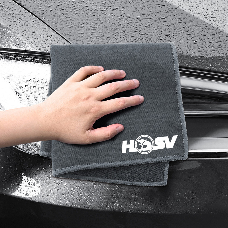 Suede Fleece Car Logo Prosop de curățare Accesorii pentru cârpe de spălat auto pentru Holden Hsv Colorado Captiva