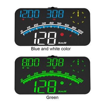 4,5 ιντσών Head Up Display Θερμοκρασία νερού Ψηφιακό ταχύμετρο συναγερμού ταχύτητας αυτοκινήτου GPS HUD Προβολέας παρμπρίζ Universal για όλα τα οχήματα