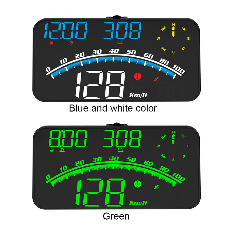 4.5in Head Up Display Temperatură apei Vitezometru digital Alarma de viteză pentru mașină GPS HUD Proiector pentru parbriz universal pentru toate vehiculele