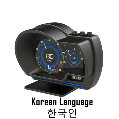 OBD 2 GPS Dual System Digital 9 Head-up Display Auto OBDii Gauge Digital Security Monitoring Alarmă de supraviteză Temperatura apei și uleiului