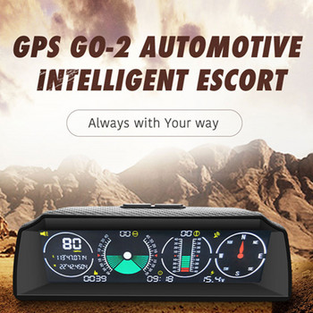 GPS Speed Slope Meter X90 HUD Head Up Display Altitude Meter Compass MPH KM/H inclinometer