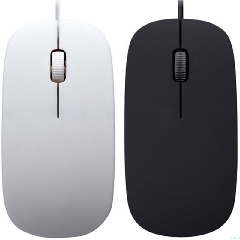 Mouse cu fir1200DPI Computer Business Office Gaming Negru USB Mini Mouse Ultrasubțire pentru Mac HP Xiaom Huawei PC Laptop Livrare gratuită