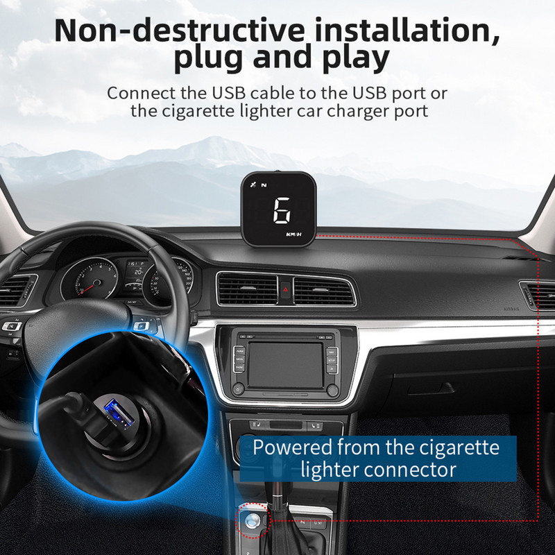 Memento de alarmă digitală inteligentă Memento de supraviteză Afișaj mobil capete în sus Memento de oboseală de condus pentru toate mașinile Accesorii auto