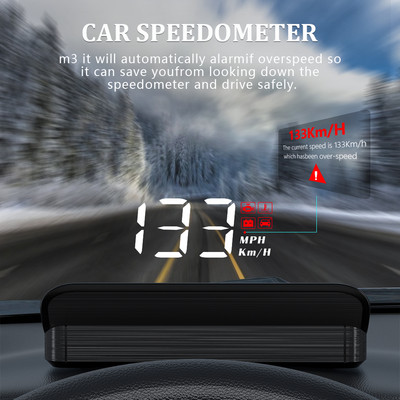 Car Hud Headup Display Auto GPS Head-Up Display Auto Electronics Οθόνη προβολέα HUD Ψηφιακό ταχύμετρο αυτοκινήτου Αξεσουάρ