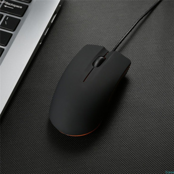 НОВА M20 Кабелна мишка 1200dpi Компютърна офис мишка Матово черна USB мишка за игри за PC преносими компютри Лаптопи Неплъзгаща се жична геймърска мишка