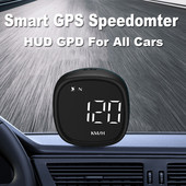 M30 GPS HUD Head Up Display Vitezometru digital Alarmă de supraviteză Busolă Oboseală Memento de conducere Accesorii auto pentru toate mașinile