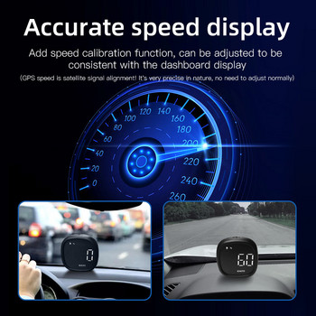 M30 GPS HUD Head Up Display Ψηφιακό ταχύμετρο Πυξίδα συναγερμού υπέρβασης ταχύτητας Υπενθύμιση οδήγησης για κόπωση Αξεσουάρ αυτοκινήτου για όλα τα αυτοκίνητα