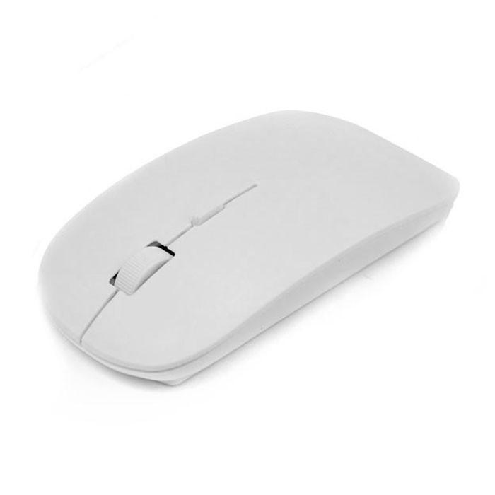 Slim PC White 2.4 Receiver Optical Wireless Mac pentru laptop Taste silențioase cu zgomot redus pentru laptop PC Gamer Portabil Ergonomic