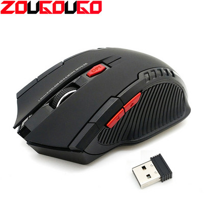 2,4 GHz-es vezeték nélküli egerek USB vevővel Gamer 2000DPI egér számítógéphez PC laptophoz