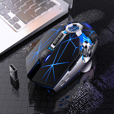 Mouse pentru jocuri Mouse reîncărcabil fără fir silențios LED 2.4G USB 800/1200/1600 dpi Mouse optic ergonomic desktop pentru jocuri
