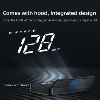 Car HUD M1 GPS Head Up Display Παρμπρίζ Ταχύτητα προβολής με συναγερμό υπέρβασης ταχύτητας Υπενθύμιση κούρασης οδήγησης για όλα τα αυτοκίνητα