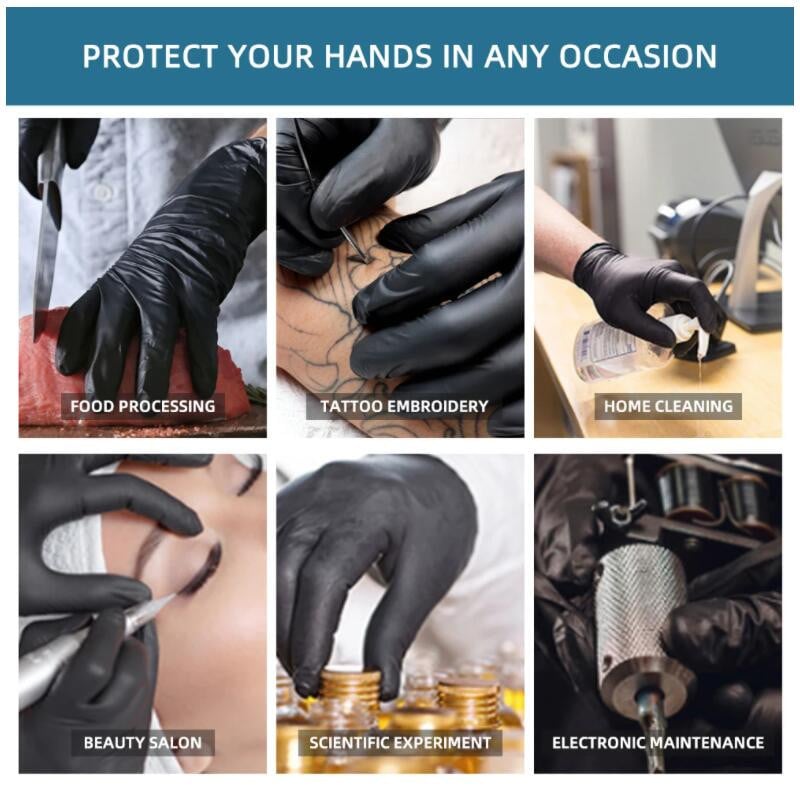 10-100db Nitril kesztyűk Vízálló Púdermentes Latex Kesztyűk Háztartási Konyhához Laboratóriumi tisztítókesztyűk Kezdőlap