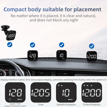 ZQKJ G4S HUD Αξεσουάρ Auto Electronics System GPS Head Up Display Ψηφιακό ταχύμετρο Συναγερμού ταχύτητας Εργαλεία LED για όλα τα αυτοκίνητα