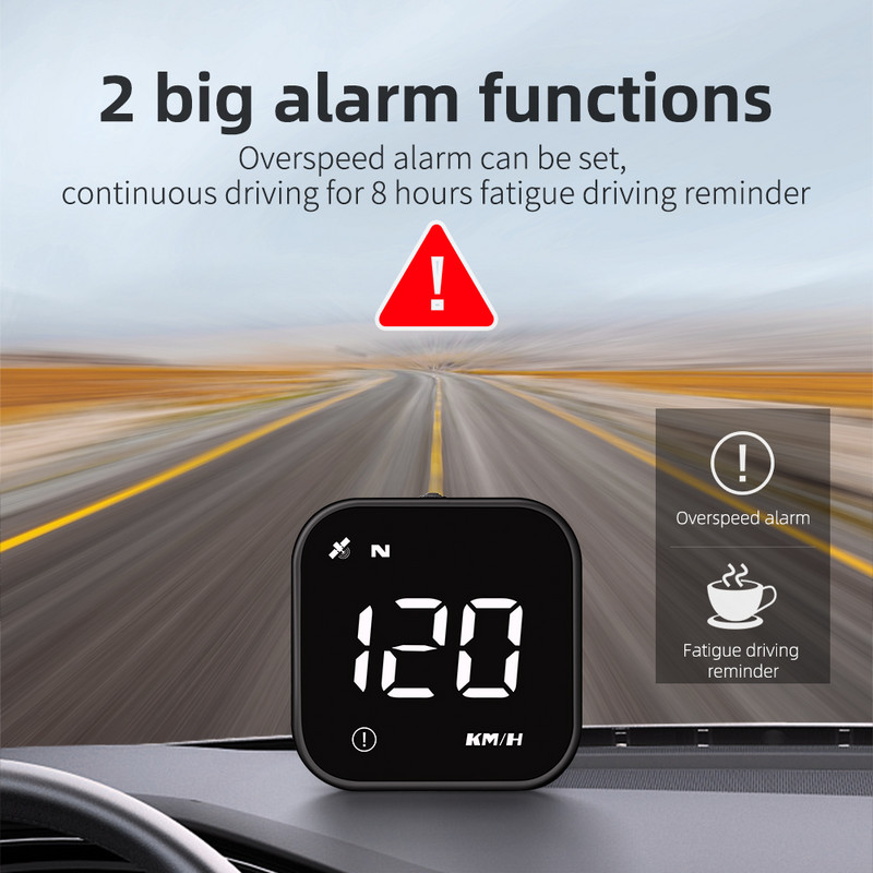 ZQKJ G4S HUD Accesorii electronice auto Sistem GPS Head Up Display Vitezometru digital Alarma de viteză Instrumente LED pentru toate mașinile