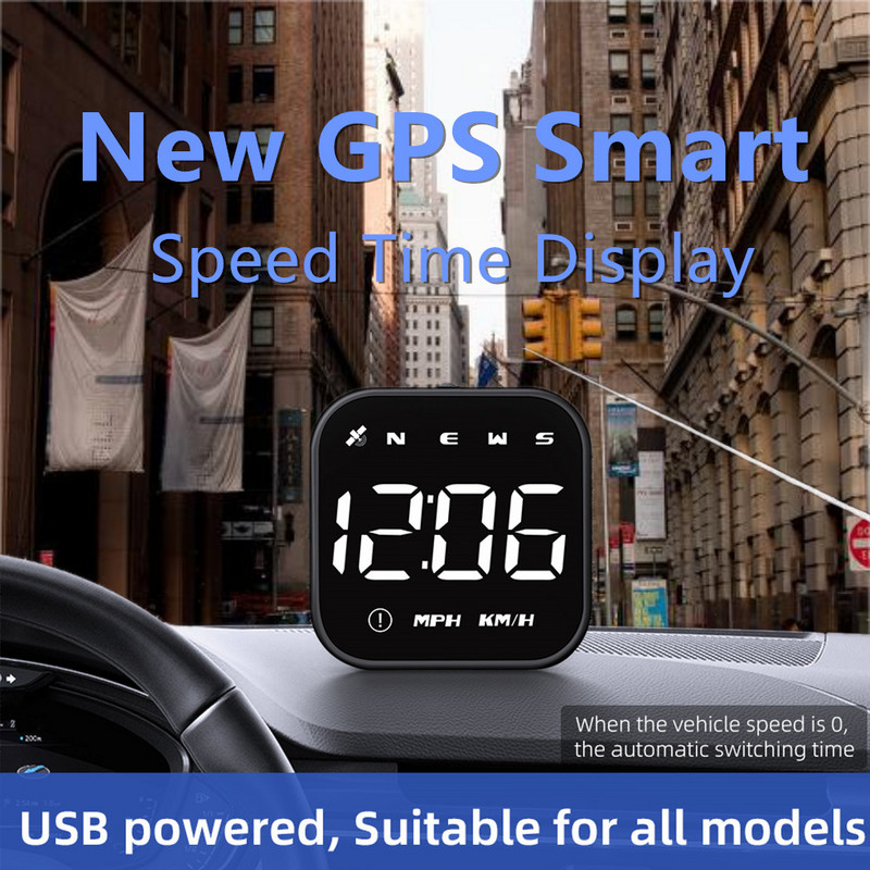 ZQKJ G4S HUD Accesorii electronice auto Sistem GPS Head Up Display Vitezometru digital Alarma de viteză Instrumente LED pentru toate mașinile