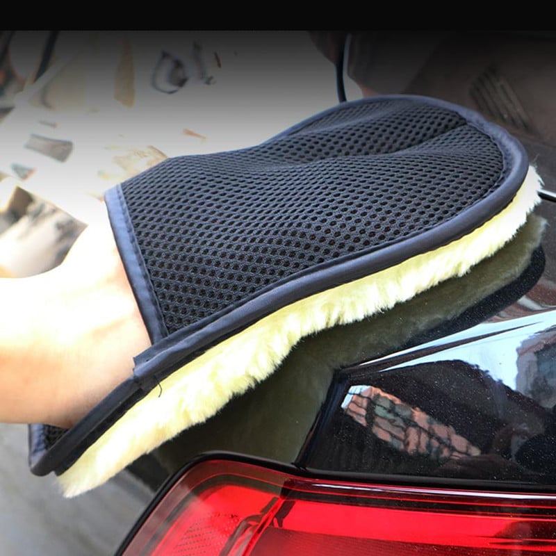 Car Styling 16*23cm Gyapjú Puha Autómosókesztyűk Tisztítókefe Motormosó ápolószerek